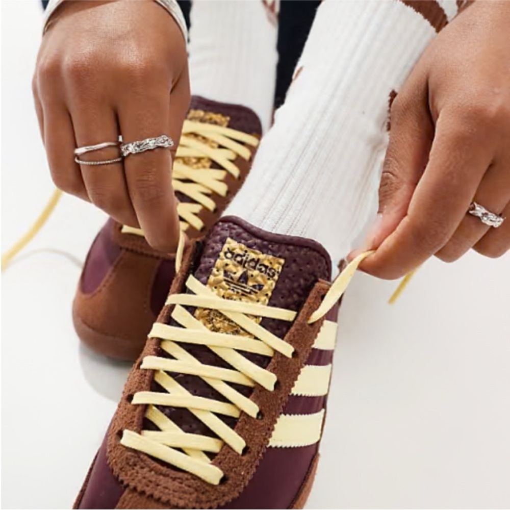 Adidas SL 72 OG Brown and Cream Retro-Style Sneakers